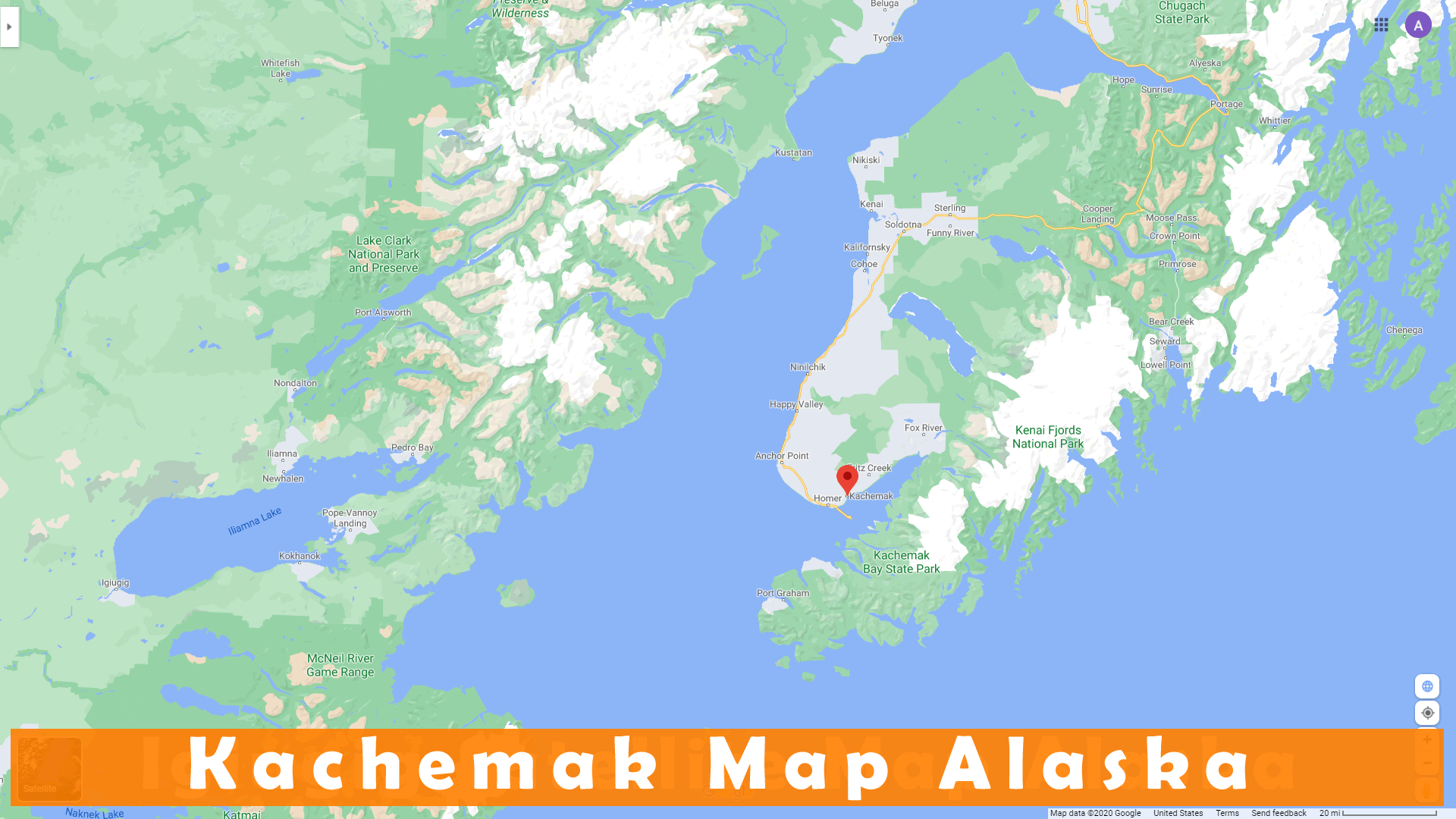 Kachemak Alaska Map